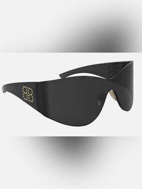 Balenciaga Mask Round Frame Sunglasses